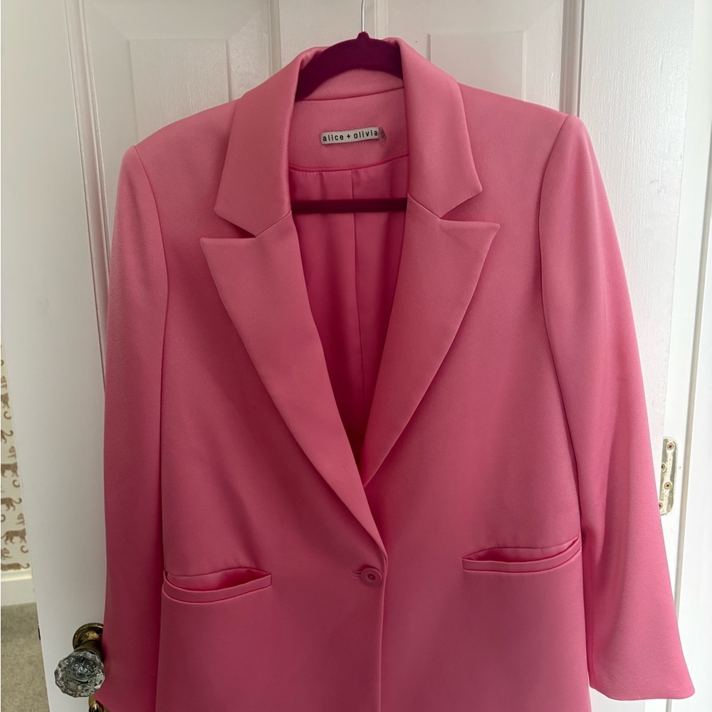 Alice + Olivia Bold Pink Suit Jacket